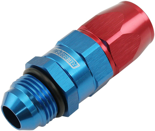 AF580-08-08D - MALE -8AN to -8AN TEFLON HOSE END STRAIGHT MALE ORB BLUE