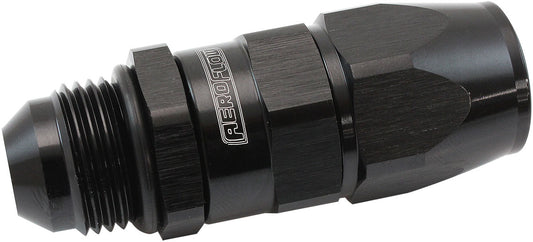 AF580-08-08DBLK - MALE -8AN to -8AN TEFLON HOSE END STRAIGHT MALE ORB BLACK