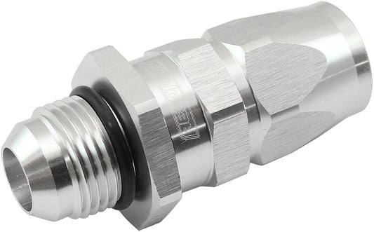 AF580-10-10DS - MALE -10AN to 10AN TEFLON HOSEEND STRAIGHT MALE ORB SILVER
