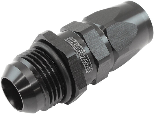 AF580-10-12DBLK - MALE -12AN to 10AN TEFLON HOSEEND STRAIGHT MALE ORB BLACK