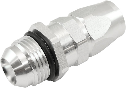 AF580-10-12DS - MALE -12AN to 10AN TEFLON HOSEEND STRAIGHT MALE ORB SILVER