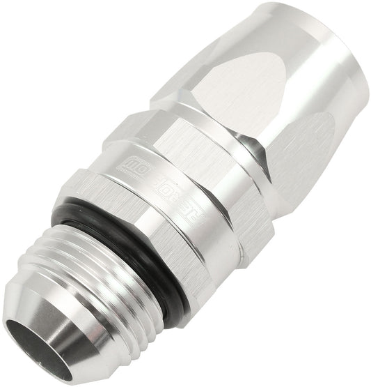 AF580-12-12DS - MALE -12AN to 12AN TEFLON HOSEEND STRAIGHT MALE ORB SILVER