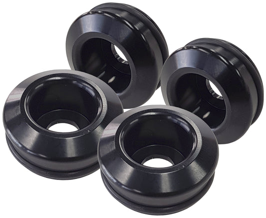 AF59-2122 - Nissan S14 S15 fuel injector inserts 4 x pieces Black anodi