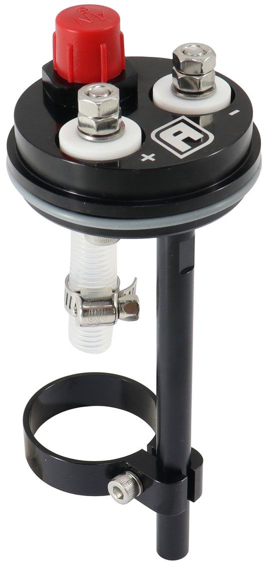AF59-5244BLK - CONVERSION 40mm FUEL PUMP HANGER DUAL UNDER CAR SURGE TANK Aeroflow - AF 59-5244BLK