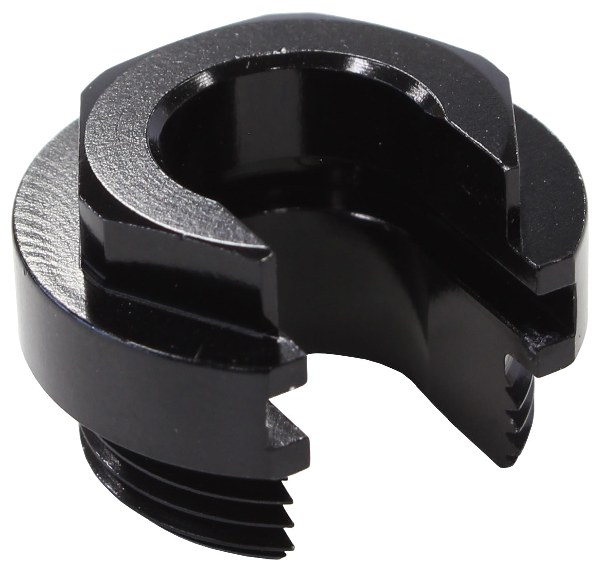 AF59-905-02BLK - PUSH ON EFI FITTING RETAINING LOCKING COLLAR WITH SLOT BLACK