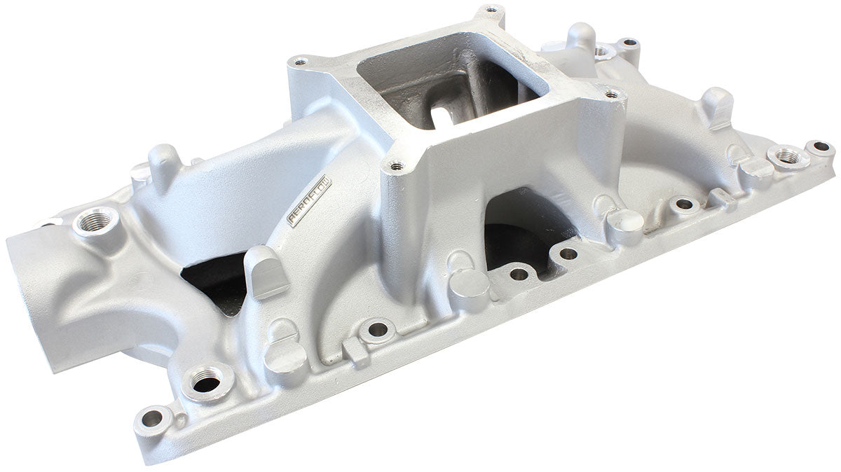 AF6000-2002 - SBF HI RISE INTAKE MANIFOLD SINGLE PLANE FORD 302 NATURAL