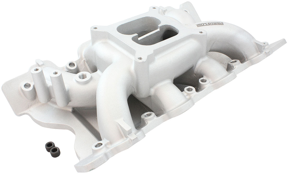 AF6010-2002 - FORD CLEVELAND AIR GAP INTAKE MANIFOLD DUAL PLANE NATURAL 351C Aeroflow - AF6010-2002