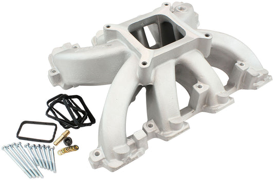 AF6040-6005 - GM LS CARBY HI RISE INTAKE MANIFOLD RECTANGLE NON EFI LS3LS3 NATURA Aeroflow- 6040-6005