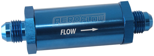 AF607-06 - -6AN TURBO INLINE OIL FILTER BLUE 30 MICRON WASHABLE