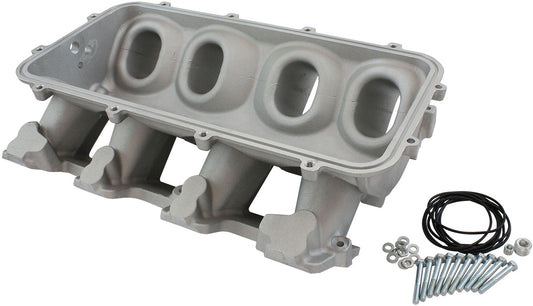 AF6079-5000 - LOW RISE NON EFI GM LS BASE MODULAR INTAKE MANI CATHEDRAL PORT NATURAL AF 6079-5000