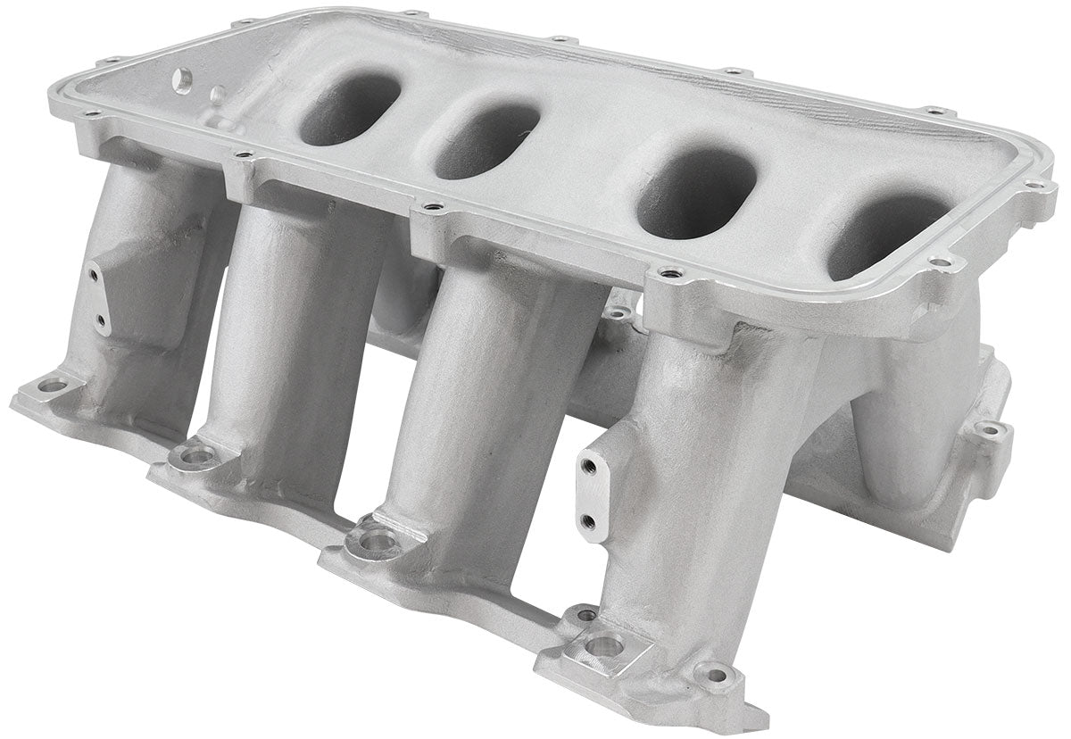 AF6079-5003 - HI RISE EFI GM LS BASE INTAKE MODULAR MANIFOLD CATHEDRAL PORT NATURAL AF 6079-5003