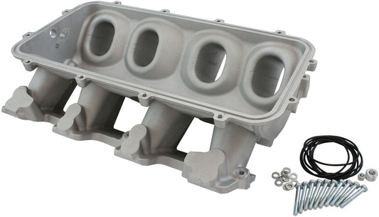 AF6079-6000 - LOW RISE NON EFI GM LS BASE MODULAR INTAKE MANI RECTANGLE PORT NATURAL AF 6079-6000