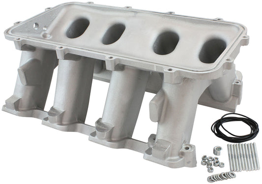 AF6079-6002 - HI RISE NON EFI GM LS BASE MODULAR INTAKE MANI RECTANGLE PORT NATURAL AF 6079-6002