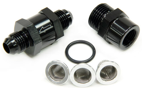 AF608-03BLK - -3AN INLINE FUEL & OIL FILTER BLACK 3 X FILTER 30,80,150 MIC