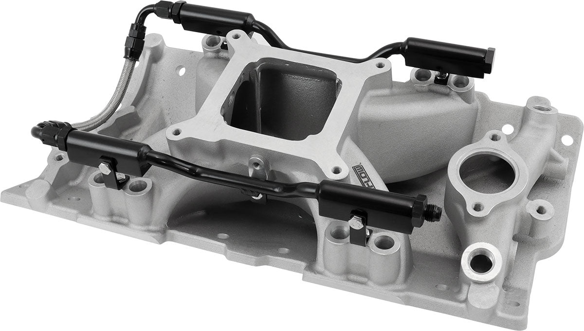 AF6090-1000 - SBC EFI AIR GAP INTAKE MANIFOLSINGLE PLANE CHEV 350 NATURAL