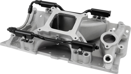 AF6090-1000 - SBC EFI AIR GAP INTAKE MANIFOLSINGLE PLANE CHEV 350 NATURAL