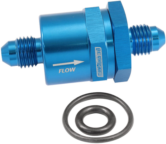 AF612-04 - CHECK VALVE INLINE -4AN BLUE / ONE WAY VALVE