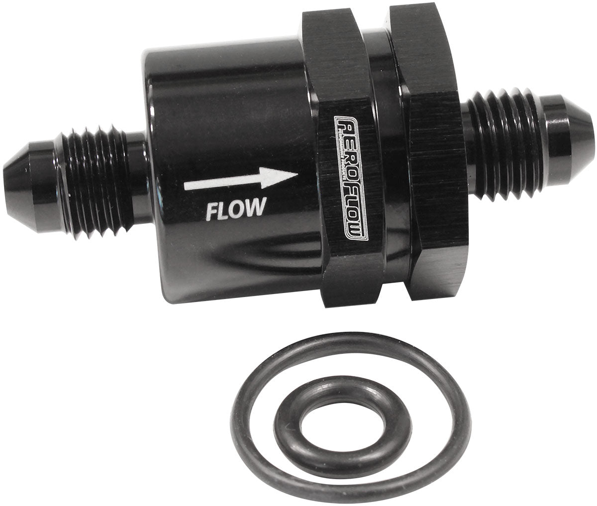 AF612-04BLK - CHECK VALVE INLINE -4AN BLACK / ONE WAY VALVE