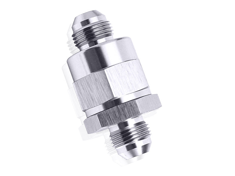 AF612-06S - CHECK VALVE INLINE -6AN SILVER / ONE WAY VALVE