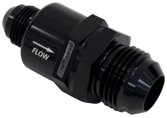 AF612-12-08BLK - CHECK VALVE INLINE -12 TO -8ANBLACK / ONE WAY VALVE STEPPED