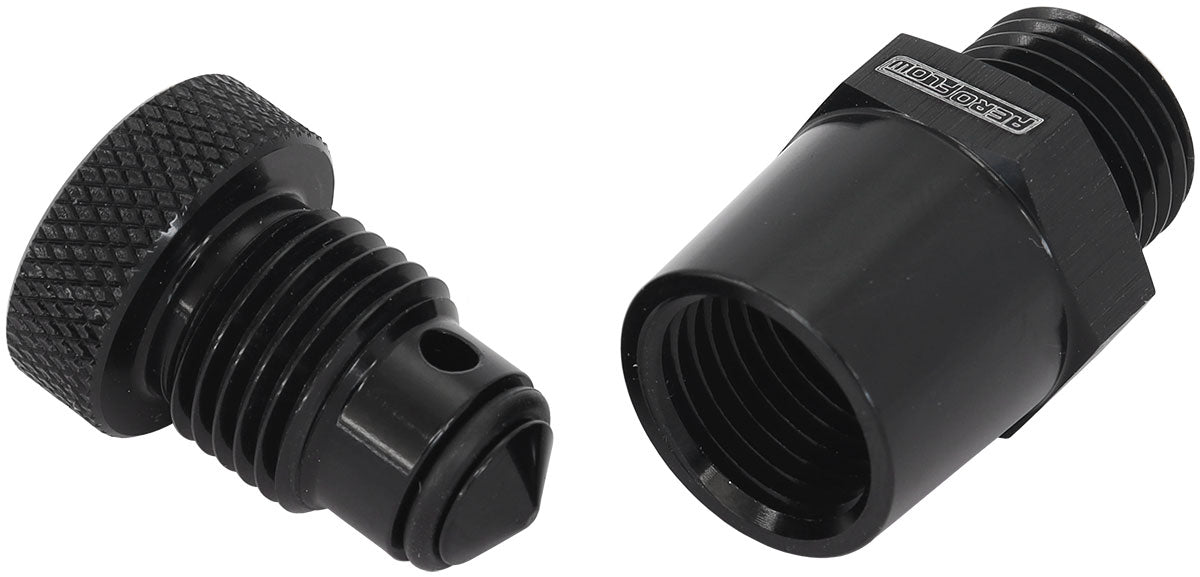 AF615-02BLK - -6 ORB INLINE TAP / DRAIN 1/8 NPT F/MALE THREAD FOR REMOTE