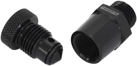 AF615-02BLK - -6 ORB INLINE TAP / DRAIN 1/8 NPT F/MALE THREAD FOR REMOTE