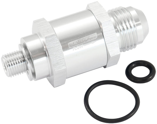 AF616-06S - M10 X 1.0MM X -6AN CHECK VALVESILVER MALE TO MALE BOSCH PUMP