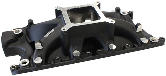 AF6200-2002 - SBF HI RISE INTAKE MANIFOLD SINGLE PLANE FORD 302 BLACK