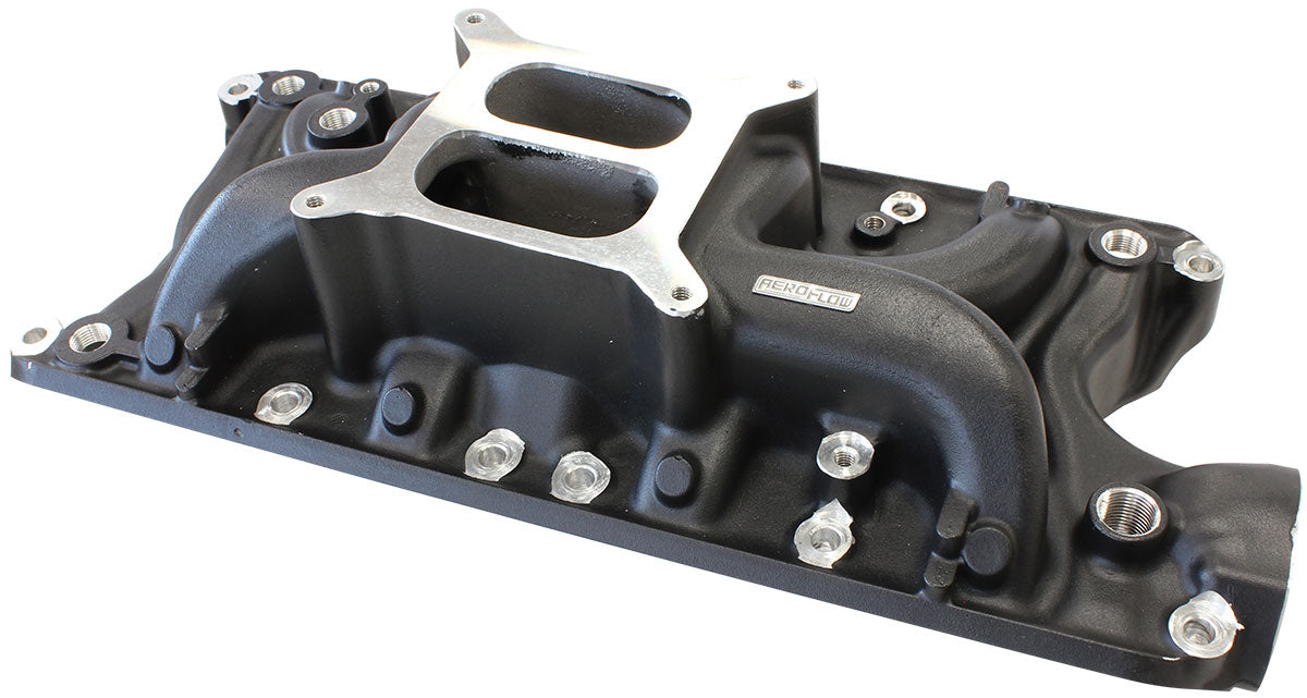 AF6210-2000 - SBF STREET INTAKE MANIFOLD DUAL PLANE FORD 302 BLACK