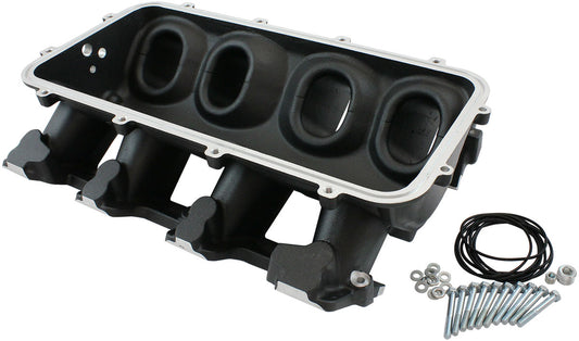 AF6279-6000 - LOW RISE NON EFI GM LS BASE MODULAR INTAKE MANI RECTANGLE PORT BLACK AF 6279-6000