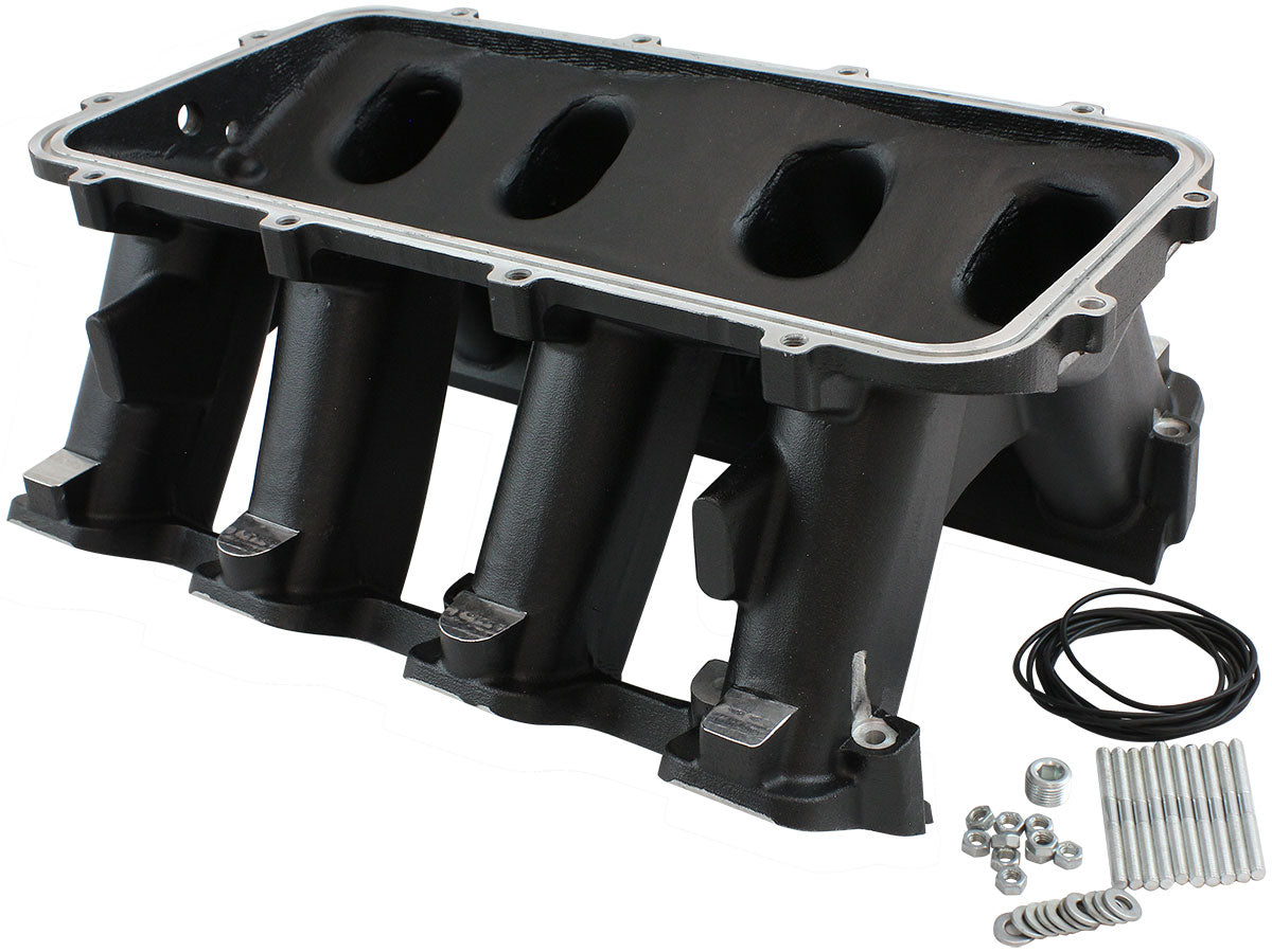 AF6279-6002 - HI RISE NON EFI GM LS BASE MODULAR INTAKE MANI RECTANGLE PORT BLACK AF 6279-6002