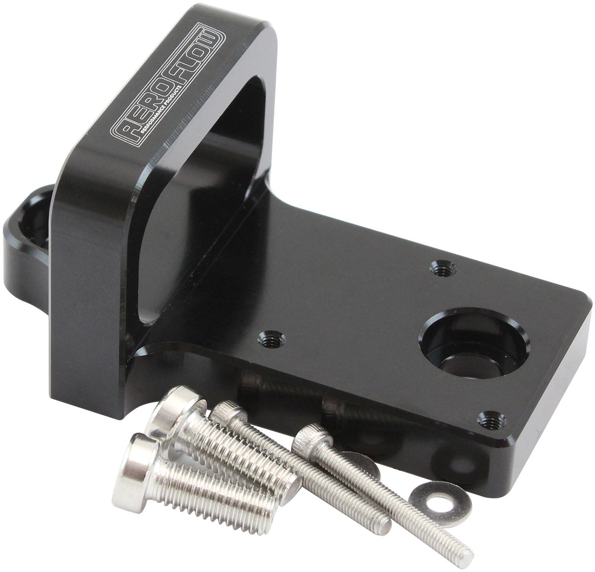 AF64-1236 - 4 PORT BOOST SOLENOID MOUNTINGHOLDER BRACKET BLACK MAC VALVE Aeroflow- AF 64-1236