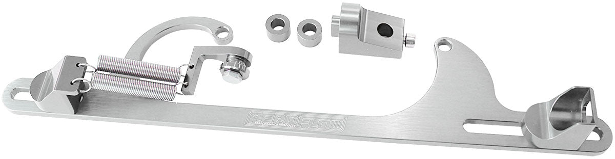 AF64-2001S - BILLET THROTTLE CABLE BRACKET SILVER SUITS 4150 STYLE