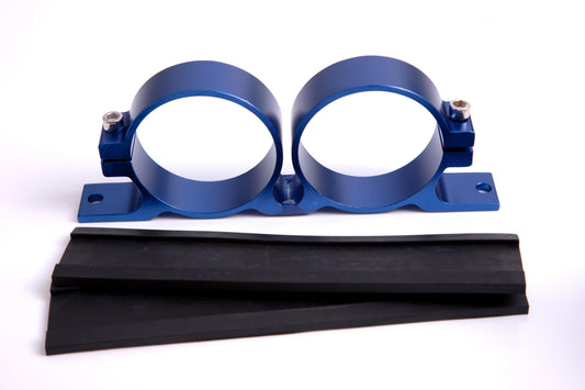 AF64-2015 - BILLET FUEL PUMP BRACKET BOSCHBLUE DUAL SUITS ALL BOSCH