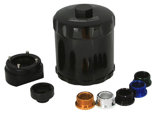 AF64-2016BLK - AEROFLOW OIL FILTER BLACK 3/4, 13/16, M18,M20 &M22 X 1.5