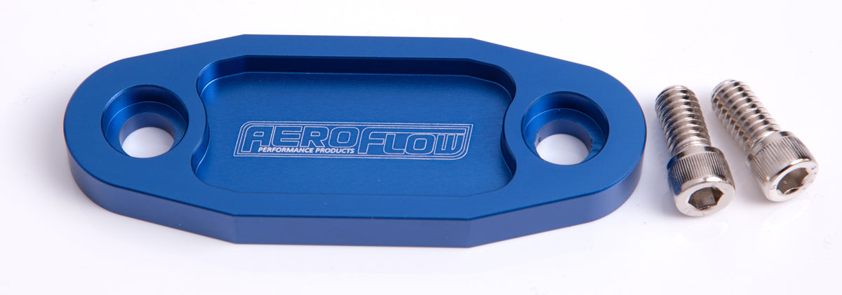 AF64-2020 - BILLET FUEL PUMP BLOCK OFF BLUE SUIT 302 351C