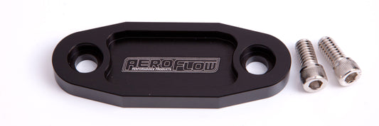 AF64-2020BLK - BILLET FUEL PUMP BLOCK OFF BLACK SUIT 302 351C