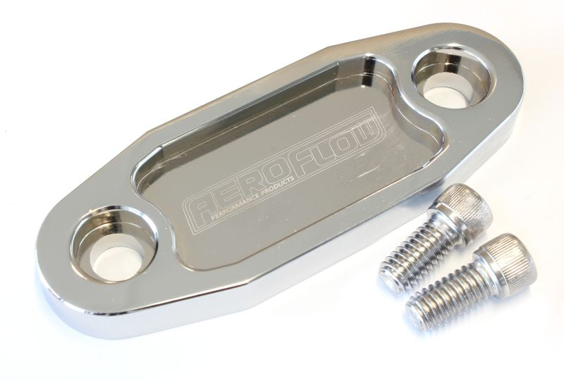 AF64-2020C - BILLET FUEL PUMP BLOCK OFF CHROME SUIT 302 351C
