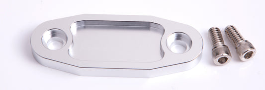 AF64-2020S - BILLET FUEL PUMP BLOCK OFF SILVER SUIT 302 351C