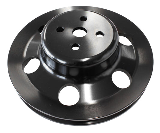AF64-2023BLK - BILLET WATER PUMP V PULLEY BLACK SUIT 302 351C FORD
