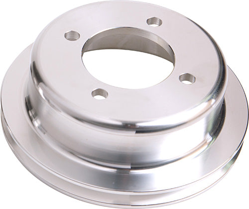 AF64-2024 - BILLET CRANK V PULLEY 4 BOLT POLISHED SUIT 302 351C FORD