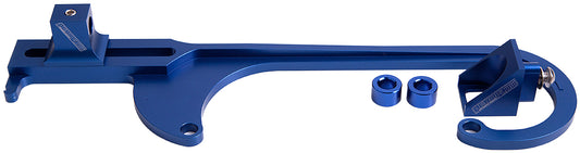 AF64-2026 - BILLET THROTTLE CABLE BRACKET BLUE SUITS 4150 STYLE CARBS