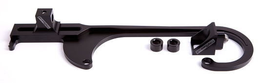 AF64-2026BLK - BILLET THROTTLE CABLE BRACKET BLACK SUITS 4150 STYLE CARBS