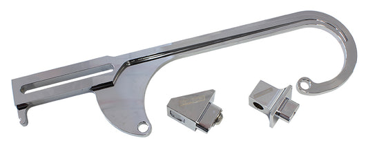 AF64-2026C - BILLET THROTTLE CABLE BRACKET CHROME SUITS 4150 STYLE CARBS