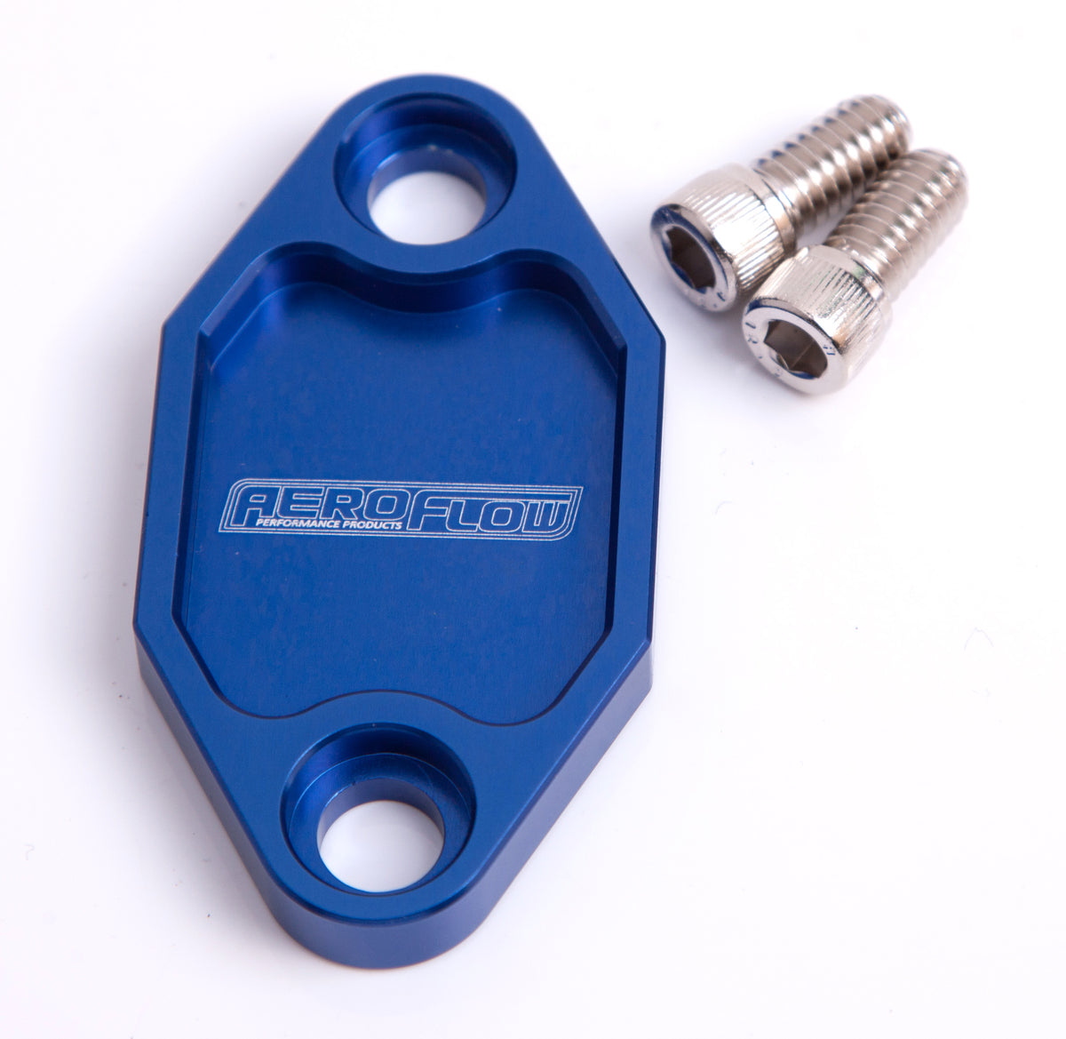 AF64-2029 - BILLET FUEL PUMP BLOCK OFF PLATE BLUE SUITS HOLDEN 308