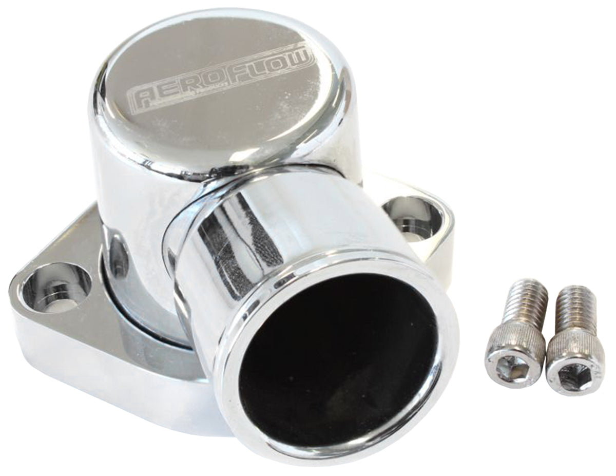 AF64-2039C - BILLET THERMOSTAT HOUSING CHROFORD 351C 90 DEG CLEVELAND SWIVEL Aeroflow - AF 64-2039C