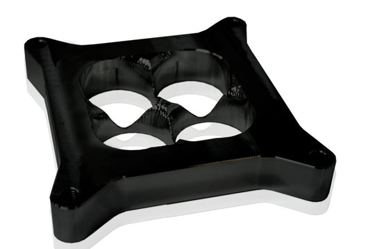 AF64-2044BLK - VELOCITY CARB SPACER 4150 1" BLACK BOLTON HORSEPOWER SQUARE