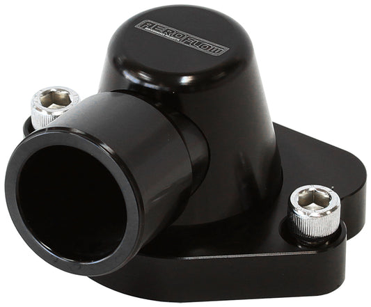 AF64-2056BLK - Billet Thermostat Housing - Black Suit Holden V8 (Swivel. No Heater Outlet)