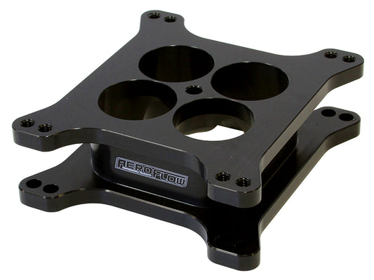 AF64-2071BLK - VELOCITY CARB SPACER 2" 4150 BOLT ON HORSEPOWER SQUARE BORE