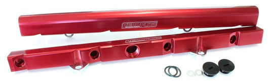 AF64-2077R - FORD WINDSOR EFI RAIL KIT RED